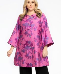 Yoek Jacket Brocade | Roze | Maat 42/44