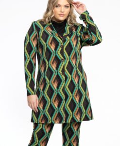 Yoek Blazer lang GATSBY | Bruin | Maat 38/40