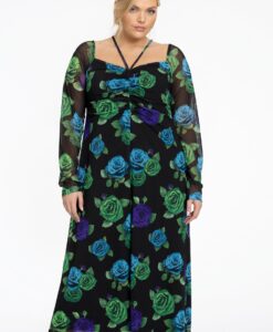 Yoek Jurk ROSALIA | Zwart | Maat 38/40
