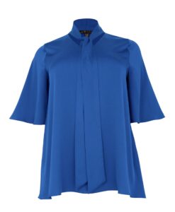 Yoek Tuniek flare SATINI | Indigo | Maat 58/60