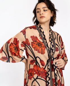 Yoek Jurk PAPAVERO | Rood | Maat 38/40