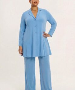 Yoek Blazer A-lijn R-DOLCE | Blauw | Maat 46/48