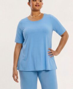 Yoek Shirt A-lijn | Blauw | Maat 42/44