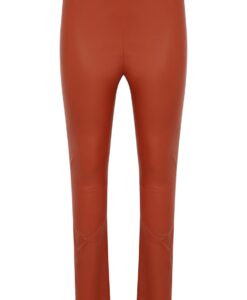 Yoek Leren legging full stretch | Bruin | Maat 54