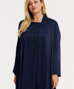 Yoek Lange kimono MORNING MUSE | Blauw | Maat 50/52