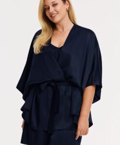 Yoek Korte kimono MORNING MUSE | Blauw | Maat 38/40