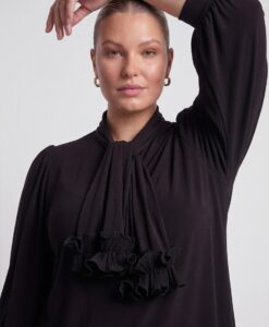 Yoek Tuniek wide bottom | Zwart | Maat 54/56