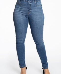 Yoek Jegging skinny denim | Indigo | Maat 44