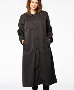 Yoek Raincoat long | Zwart | Maat 46