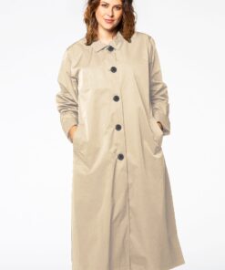 Yoek Raincoat long | Bruin | Maat 44