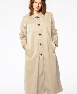 Yoek Raincoat long | Bruin | Maat 44