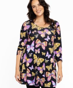 Yoek Tuniek wide bottom | Zwart | Maat 42/44