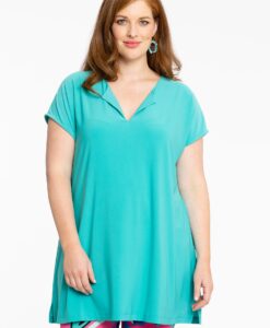 Yoek Shirt wide | Turquoise | Maat 38/40