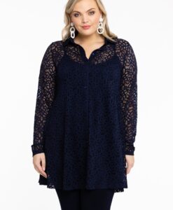 Yoek Blouse | Blauw | Maat 38/40