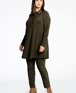 Yoek Loretta's Xtra slim broek | Groen | Maat 38/40