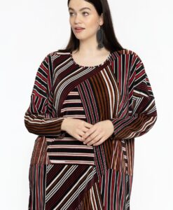 Yoek Tuniek wijd STRIPES | Zwart | Maat 54/56