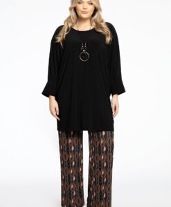 Yoek Wijde broek | Zwart | Maat 42/44