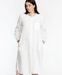 Yoek Blouse lang | Wit | Maat 42/44