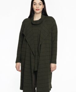 Yoek Cardigan TRICOT | Groen | Maat 42/44