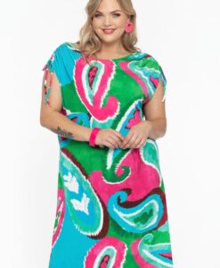 Yoek Jurk met koordjes | Groen | Maat 42/44