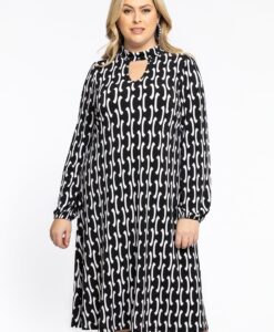 Yoek Jurk cut-out BETA | Zwart | Maat 42/44