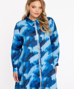 Yoek Blouse tape | Blauw | Maat 38/40