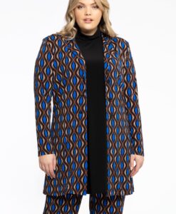 Yoek Blazer Long | Bruin | Maat 38/40