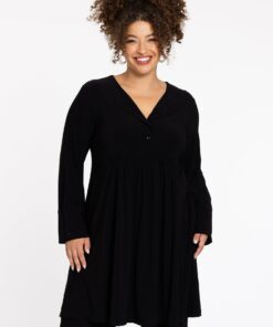 Yoek Jurk yoke | Zwart | Maat 50/52