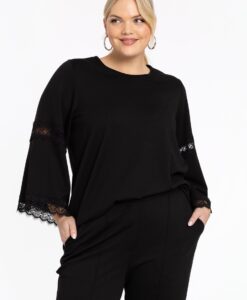 Yoek A-lijn shirt VERO | Zwart | Maat 38/40