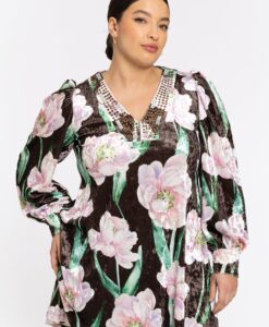 Yoek Tuniek wide bottom FIORITO | Bruin | Maat 42/44