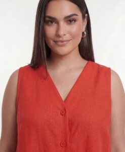 Yoek Top | Light Red | Maat 46/48