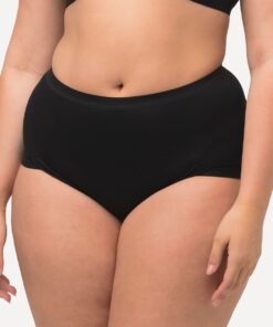 Grote Maten Taille slip, Dames, zwart, Maat: 58/60, Katoen, Ulla Popken