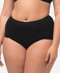 Grote Maten Taille slip, Dames, zwart, Maat: 54/56, Katoen, Ulla Popken