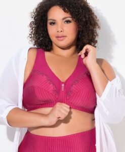Grote Maten Steun beha, Dames, roze, Maat: 130G, Synthetische vezels/Katoen, Ulla Popken