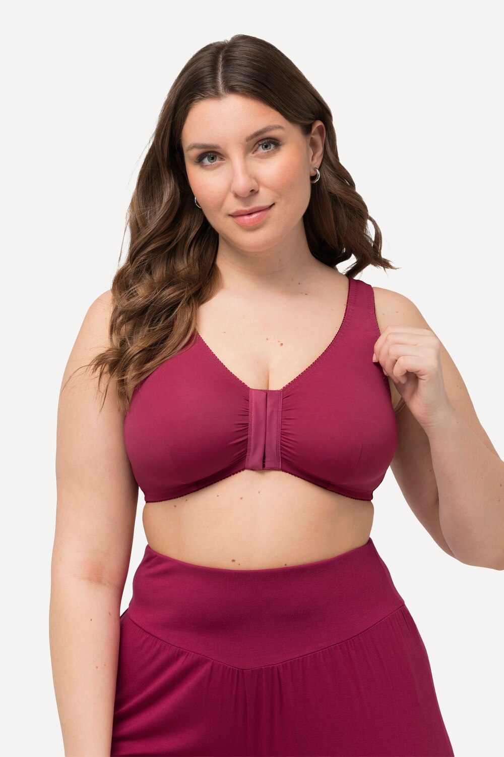Grote Maten Bustier, Dames, rood, Maat: 85D, Synthetische vezels/Elastaan, Ulla Popken