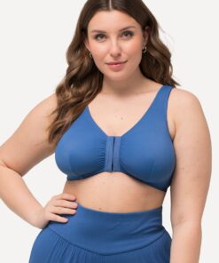 Grote Maten Bustier, Dames, blauw, Maat: 130D, Synthetische vezels/Elastaan, Ulla Popken