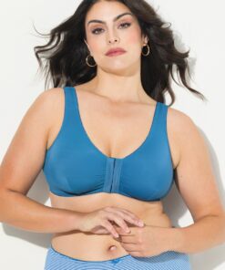 Grote Maten Bustier, Dames, turquoise, Maat: 125D, Synthetische vezels/Elastaan, Ulla Popken