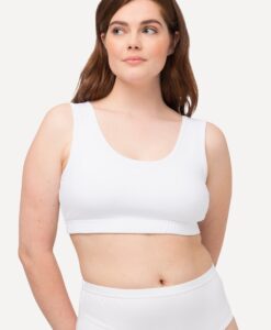 Grote Maten Bustier, Dames, wit, Maat: 54/56, Katoen, Ulla Popken