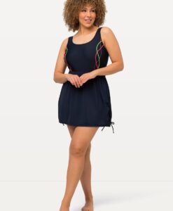 Grote Maten Zwemrok, Dames, blauw, Maat: 50, Synthetische vezels/Elastaan, Ulla Popken