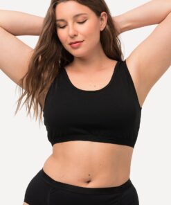 Grote Maten Bustier, Dames, zwart, Maat: 62/64, Katoen, Ulla Popken