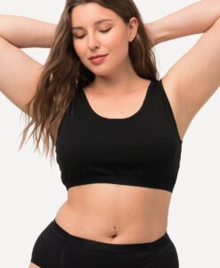 Grote Maten Bustier, Dames, zwart, Maat: 42/44, Katoen, Ulla Popken
