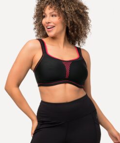 Grote Maten sportbeha, Dames, rood, Maat: 90E, Synthetische vezels/Elastaan, Ulla Popken