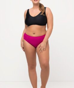 Grote Maten bikini slip, Dames, roze, Maat: 54, Polyester/Synthetische vezels/Elastaan, Ulla Popken