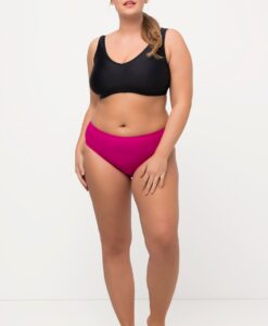 Grote Maten bikini slip, Dames, roze, Maat: 54, Polyester/Synthetische vezels/Elastaan, Ulla Popken