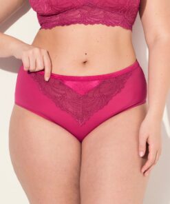Grote Maten Maxislip, Dames, roze, Maat: 46/48, Katoen/Synthetische vezels/Elastaan, Ulla Popken
