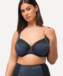 Grote Maten Beugelbeha, Dames, blauw, Maat: 85E, Synthetische vezels/Elastaan, Ulla Popken