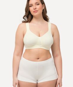 Grote Maten Wellness-BH, Dames, beige, Maat: 100C, Synthetische vezels/Elastaan, Ulla Popken