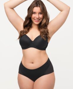 Grote Maten maxi slip, Dames, zwart, Maat: 54/56, Katoen/Synthetische vezels/Elastaan, Ulla Popken