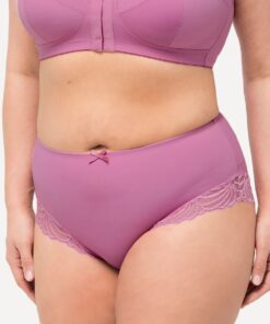 Grote Maten midi slip, Dames, roze, Maat: 42/44, Katoen/Synthetische vezels/Elastaan, Ulla Popken
