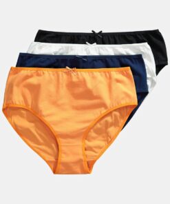 Grote Maten midi slips, Dames, wit, Maat: 66/68, Katoen, Ulla Popken